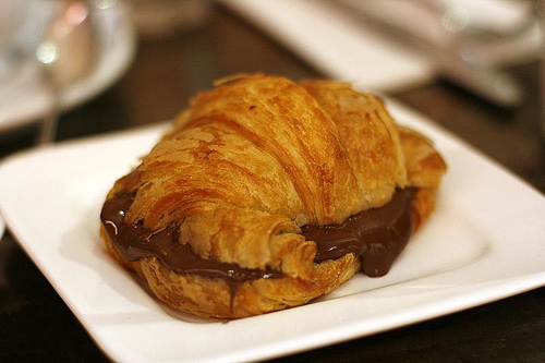 chocolate, croissant and delicious
