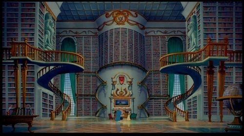 beast,  beauty and  biblioteca