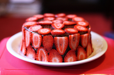cake,  food and  fruits