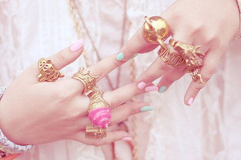 fashion,  nails and  pink