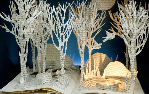 book art,  fairytale and  forest
