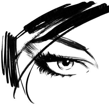 art black cool drawing eye eye shadows