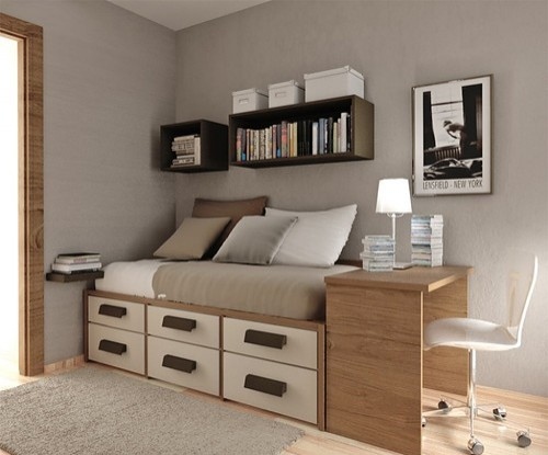 bedroom, brown and decorating