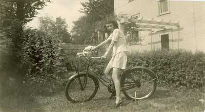 bicycle,  black and white and  garden