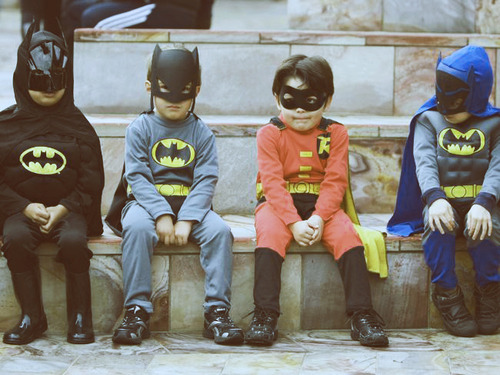 batman, batman and robin and kids