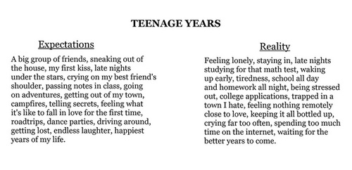 reality,  teenagers and  text