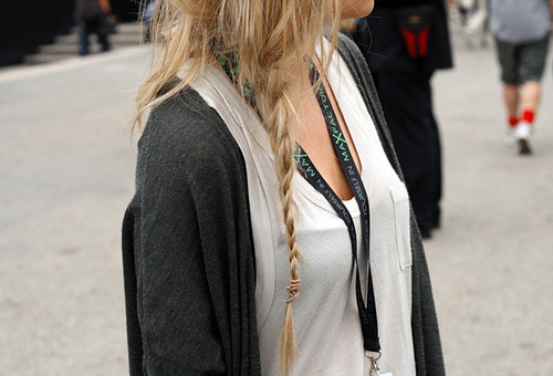 blonde, braids and fashion
