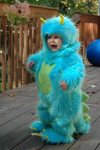 baby, blue and costume