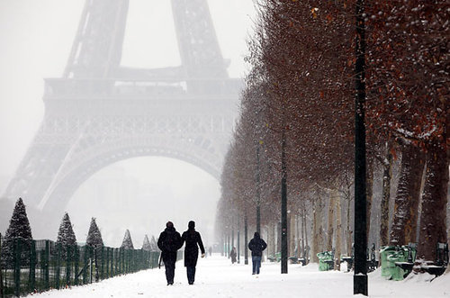 beautiful, cold and eiffel tower