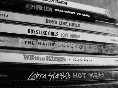 all time low,  bad music and  black and white