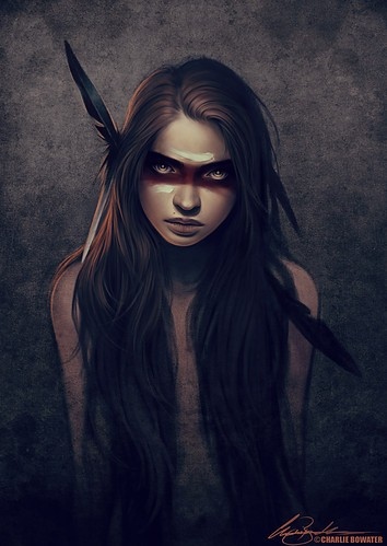 art, charlie bowater and color:brown
