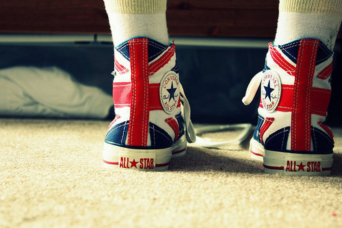 all star, britain and converse