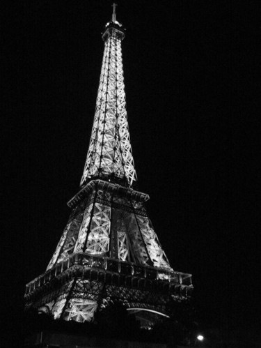 black and white, different and eiffel tower