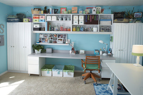 blue and white, children room and craft room