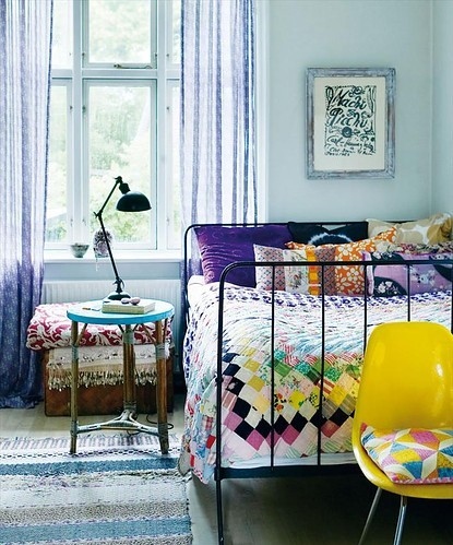 bedroom, bohemian, boho, bright, decor, design