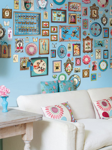 blue, bright colors, colorful, couch, deco, decor