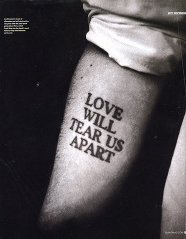 black and white, joy division and love will tear us apart