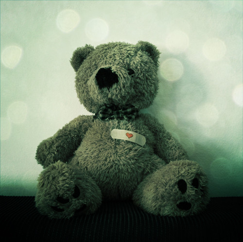anjart, bandaid, bear, broken heart, broken hearted teddybear, brown