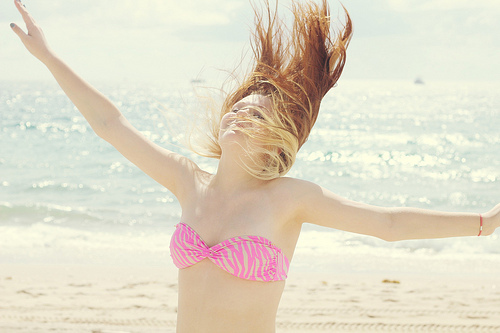 blondie, fashion, fun, pink, summer, swimsuit