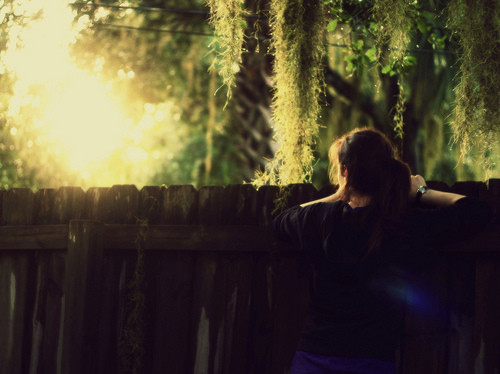 ..., alone, color, fence, girl, inspire