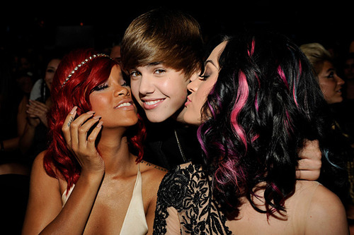 justin bieber, katy perry and red hair