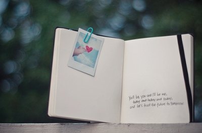book,  heart and  love