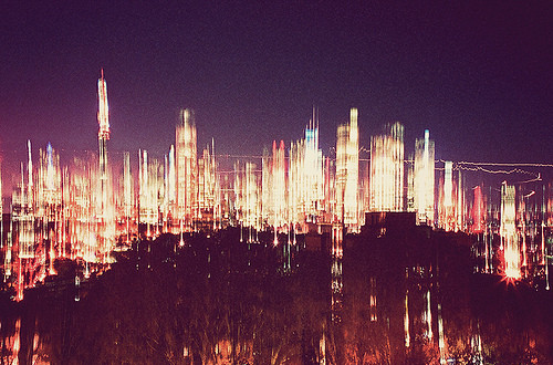 blur, city and color