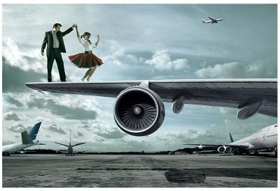 airplane,  airport and  art