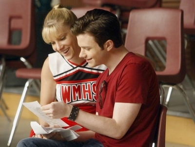 brittany,  chris colfer and  glee
