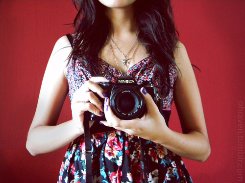 camera, cute and dress
