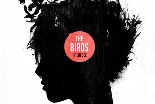 album artwork, birds and encre