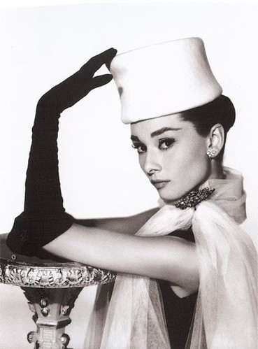audrey hepburn, black and white and classy