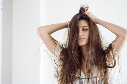 Long Haired Model