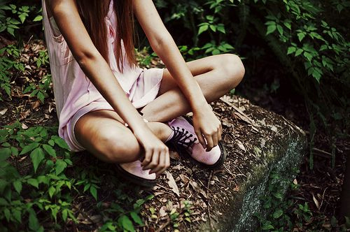 fashion, forest and girl