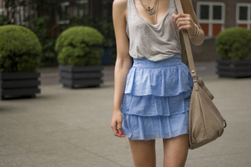 blue, fashion, girl, purse, skinny, skirt