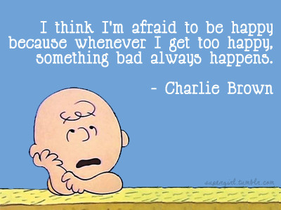 afraid,  afraid of happiness and  cartoon