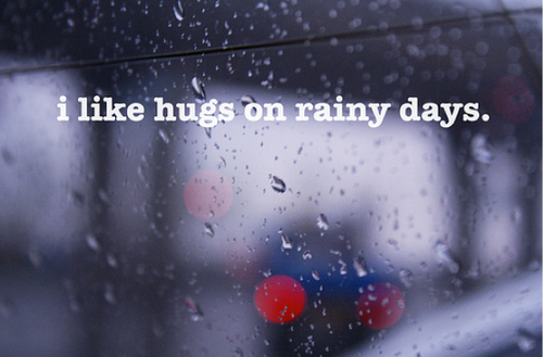 blurry, hugs and rainy