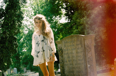 blonde,  fashion and  gravestone