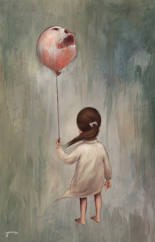 balloons, baloon and child