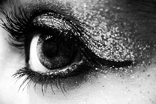 black and white, eye and eye photography make-up