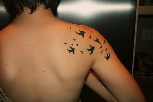 bird tattoo, birds, birds tattoo, shoulder, tatoos, tattoo