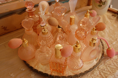 girly, perfume and pink