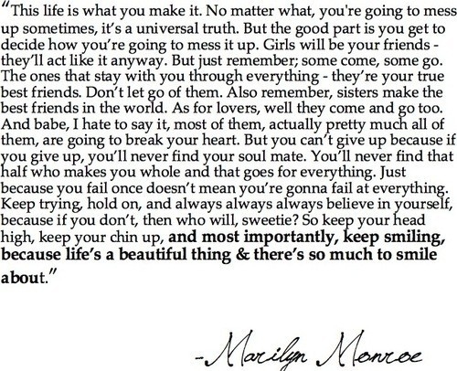 125, a quote from marilyn monroe and celebrities