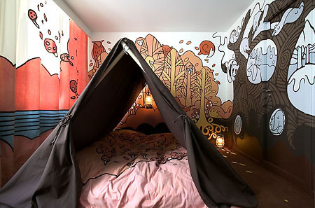 amazing tent room!,  artsy and  awesome