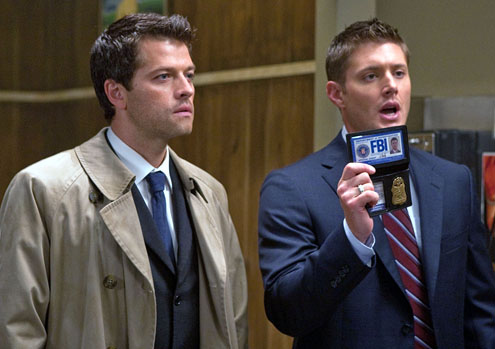 angel, castiel and dean winchester