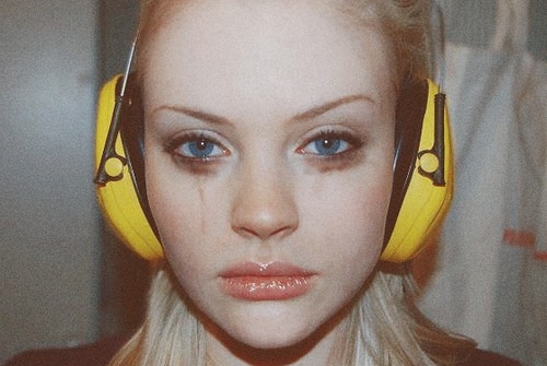 art, auriculares and blue