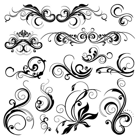 Grafis Desain on Black On White  Decorative  Design  Filigree  Flourish  Graphic Design