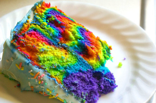 bright, cake and colorful