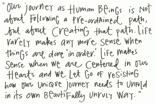 handwritten, journey and life