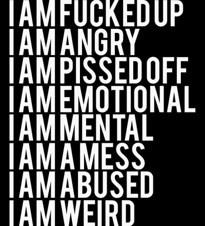 abused, angry and emotional